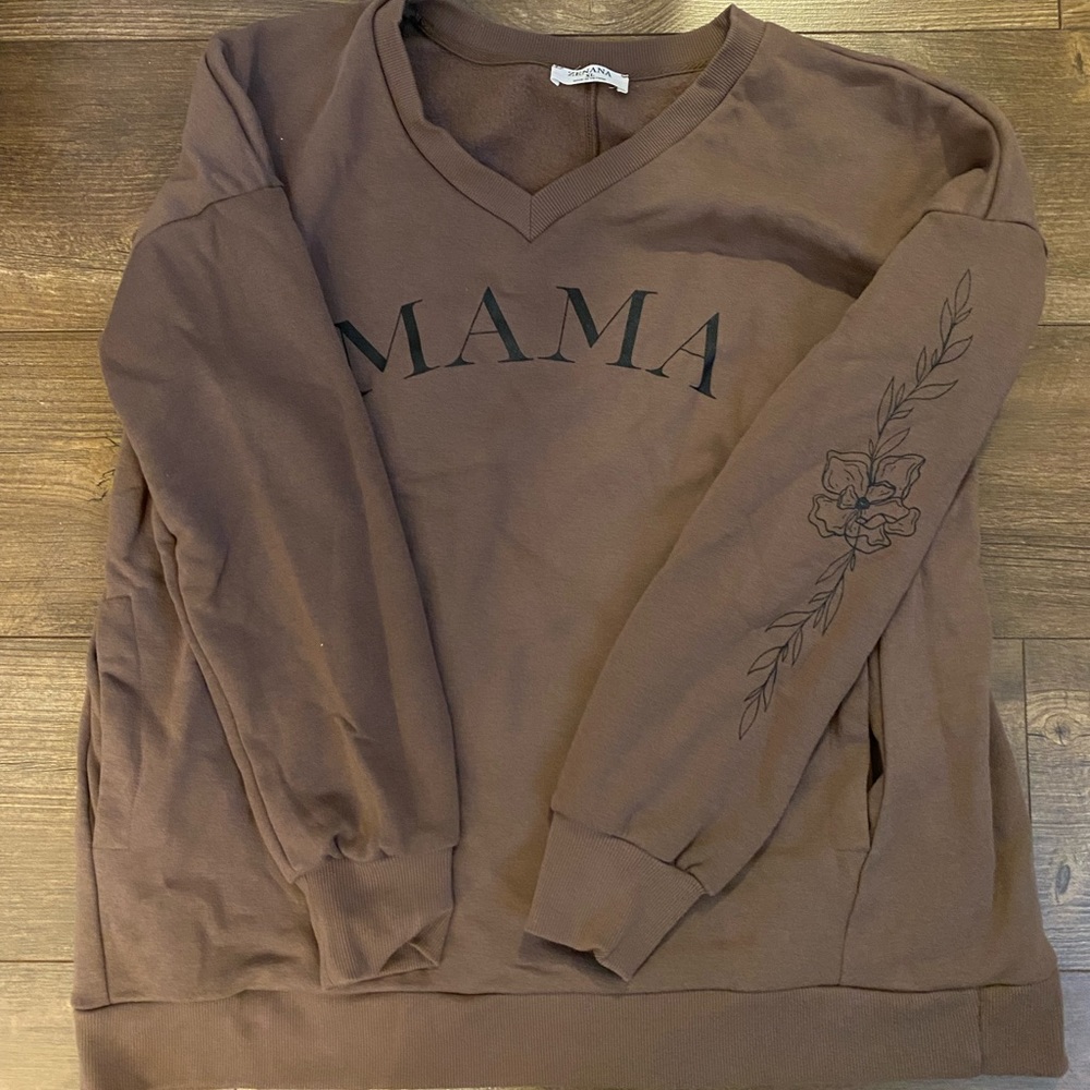 V neck MAMA sweater